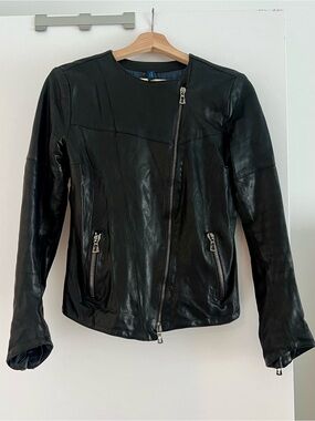 BENHEART Womens Black Lambskin “Jane” Jacket